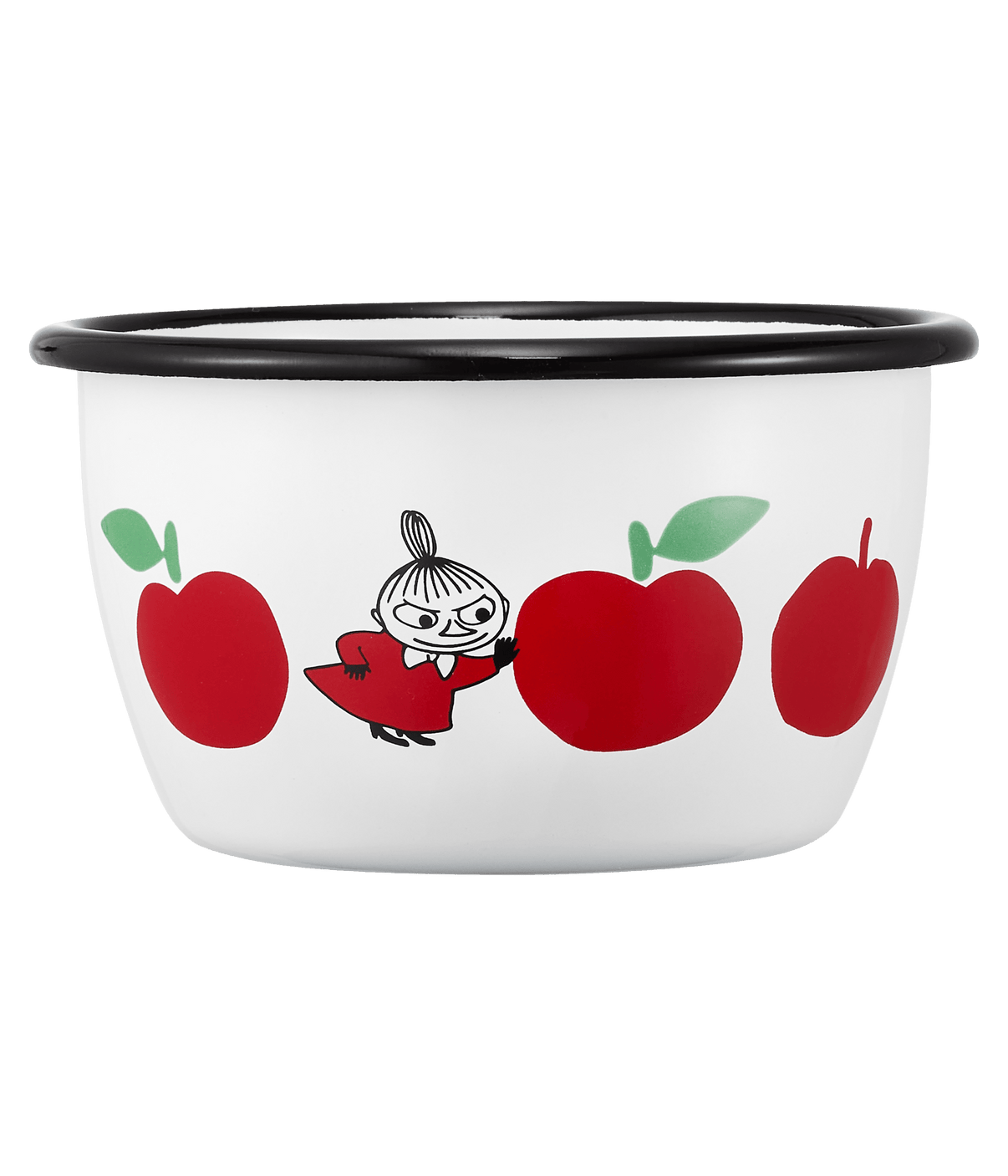 Mumitroldene emaljeskål Joyful Apples 3dl - Dsignhouse