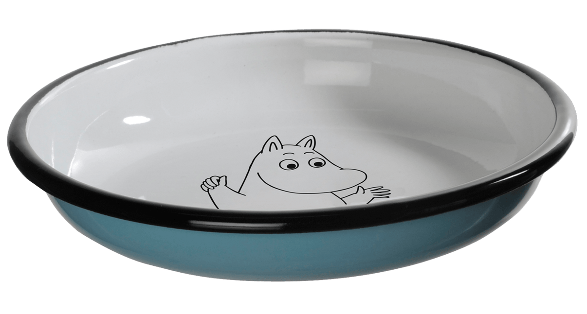 Mumitroldene emaljetallerken 18 cm - Mumitroldene, lyseblå - Dsignhouse