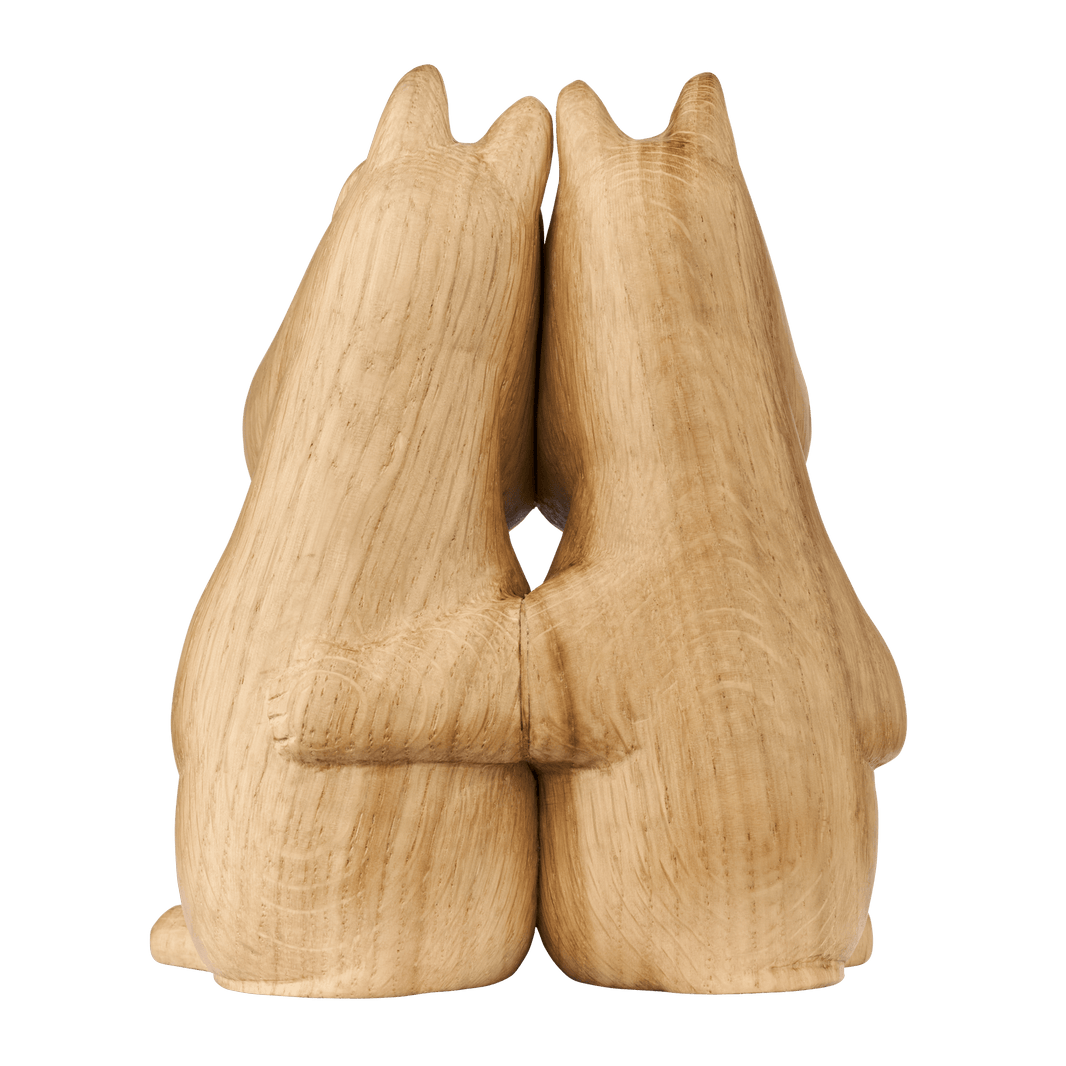 Mumitroldene HUG L 13cm m/valnød hjerte limited edition - Dsignhouse WF032