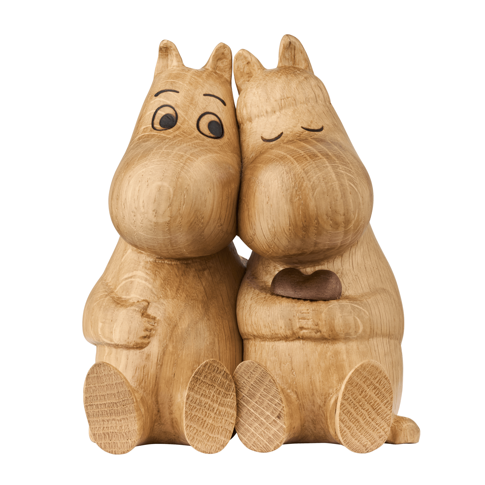 Moomin HUG L 13cm m/valnød hjerte limited edition - Dsignhouse