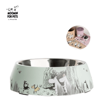 Mumitroldene hundeskål XL - grøn - Dsignhouse