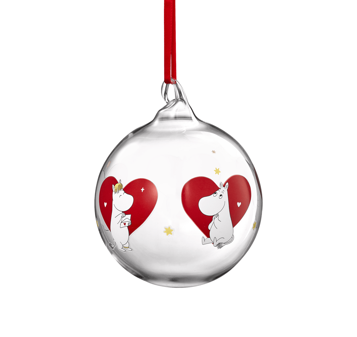 Mumitroldene julekugle Hjerte 9cm - Dsignhouse