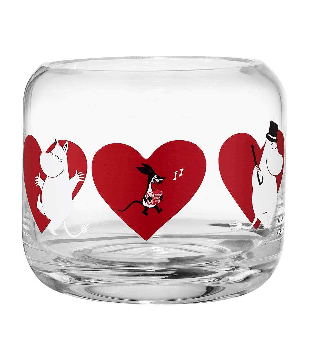 Mumitroldene lysestage Hjerte 8cm - Dsignhouse