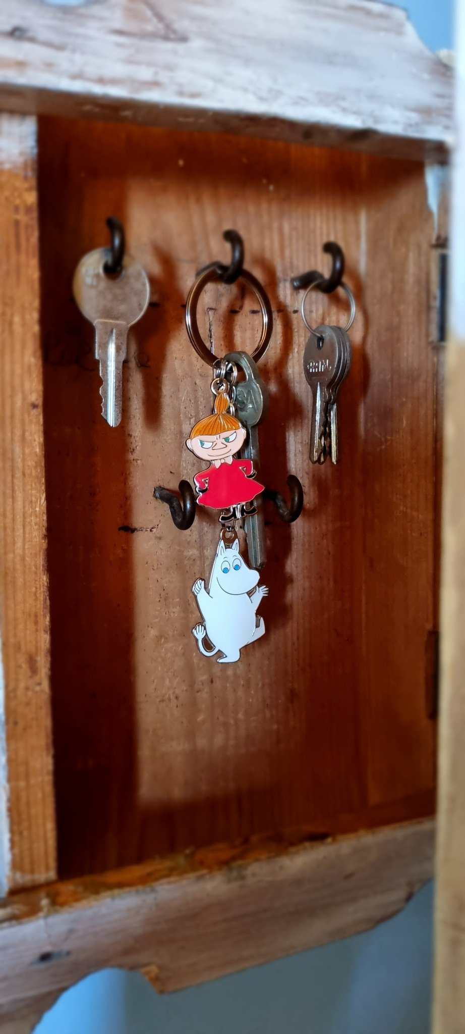 Moomin metal nøglering Mumitrolden og Lille My - Dsignhouse