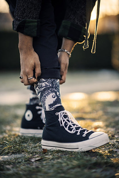 Mumitroldene Nvrlnd strømper, Groke Glow - L/XL - Par - Dsignhouse