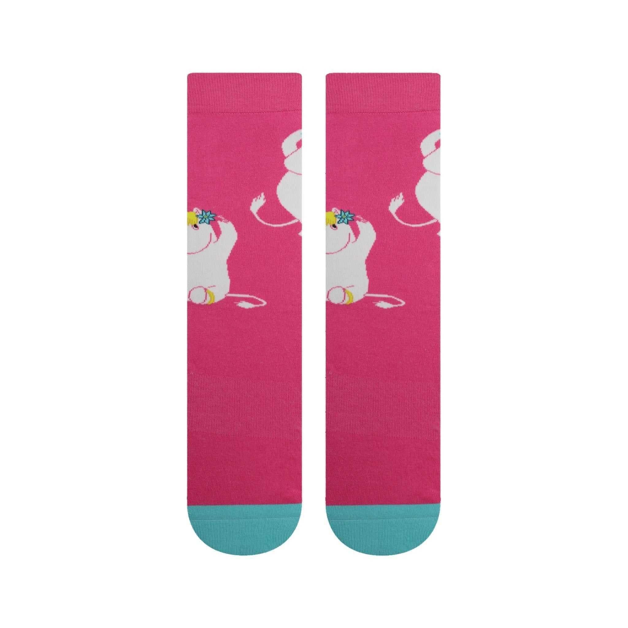 Mumitroldene Nvrlnd sokker, Snorkfrøken, Pink Crew S/M - Dsignhouse