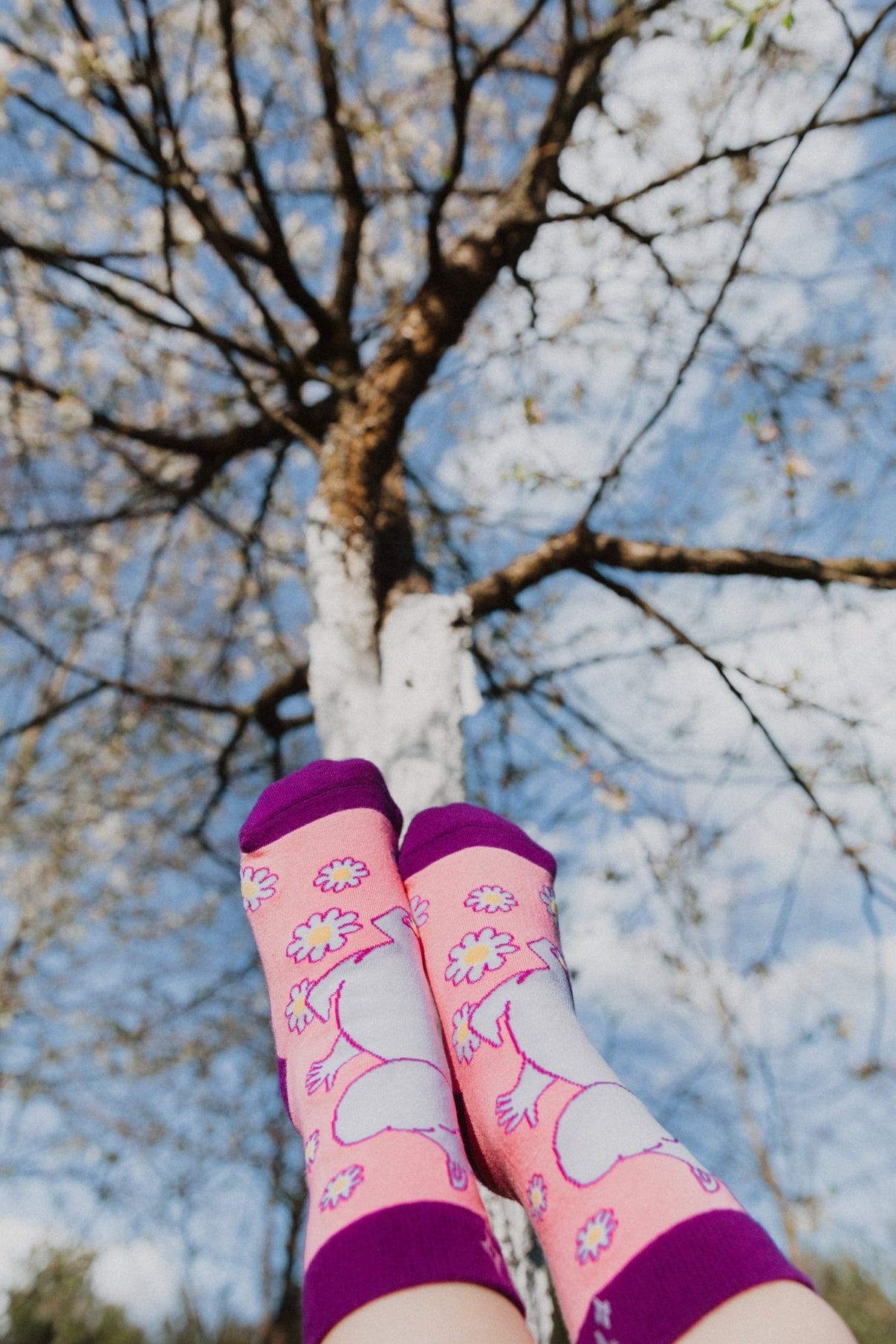 Mumitroldene Nvrlnd sokker, Snorkfrøken, Pink Crew S/M - Dsignhouse
