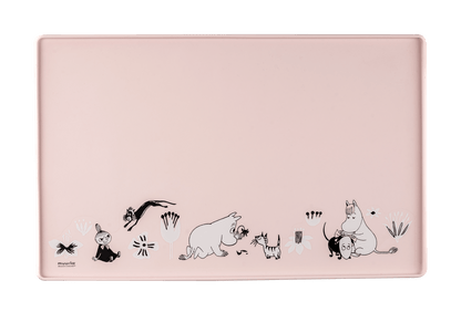 Mumitroldene silikoneunderlag 48 x 30 cm - pink - Dsignhouse