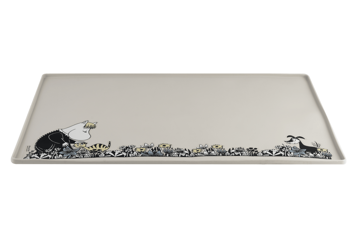 Mumitroldene silikoneunderlag 60x40 cm - grå - Dsignhouse