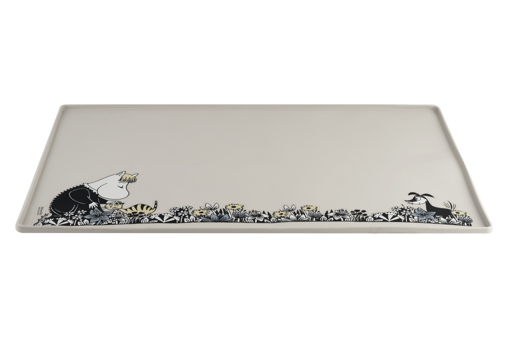 Mumitroldene silikoneunderlag 60x40 cm - grå - Dsignhouse