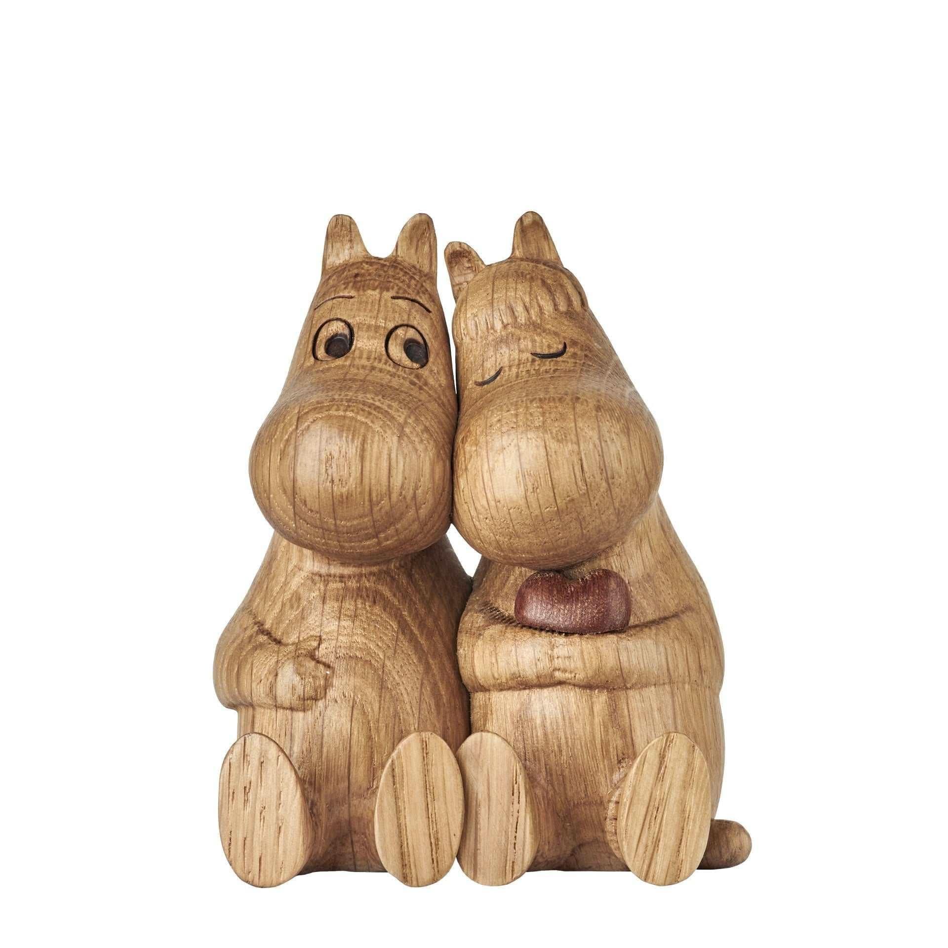 Moomin Kram træfigur i egetræ 10 cm til 80 års jubilæum