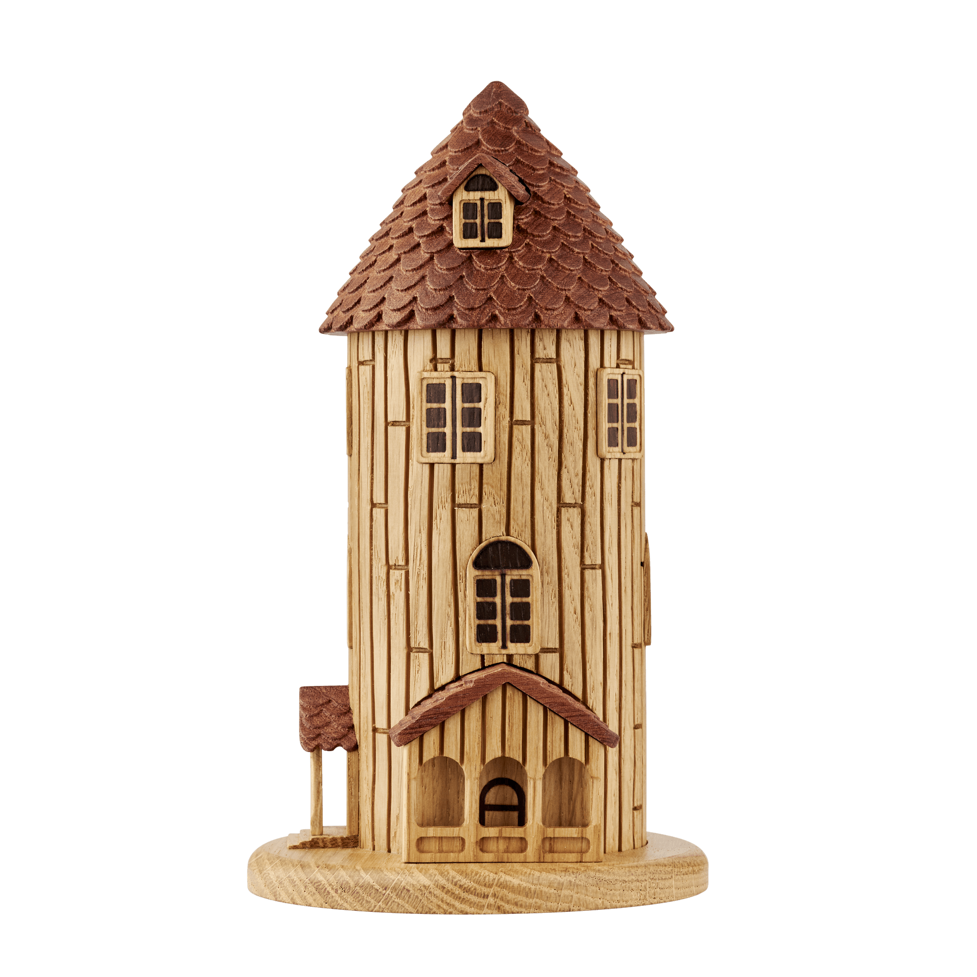 Mumitroldenes hus, FSC egetræ/sapele 20cm - Dsignhouse
