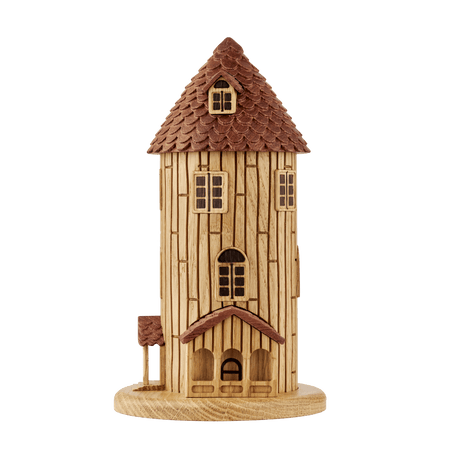 Mumitroldenes hus, FSC egetræ/sapele 20cm - Dsignhouse