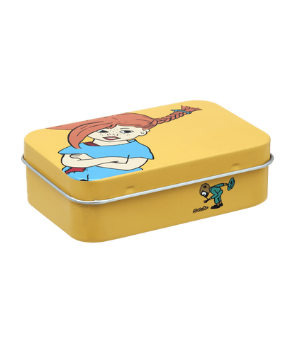 Pippi Langstrømpe dåse 10 x 6,5 x 3 cm - Den stærkeste pige i verden - Dsignhouse