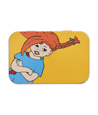 Pippi Langstrømpe dåse 10 x 6,5 x 3 cm - Den stærkeste pige i verden - Dsignhouse