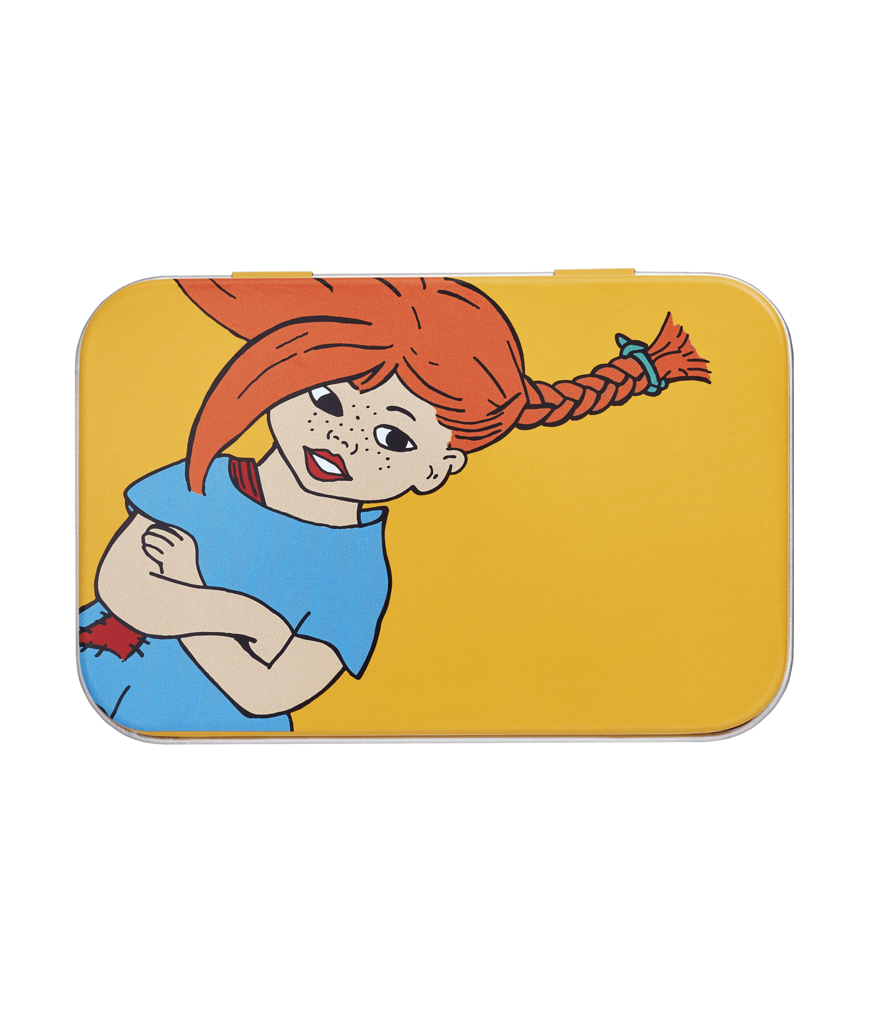 Pippi Langstrømpe dåse 10 x 6,5 x 3 cm - Den stærkeste pige i verden - Dsignhouse