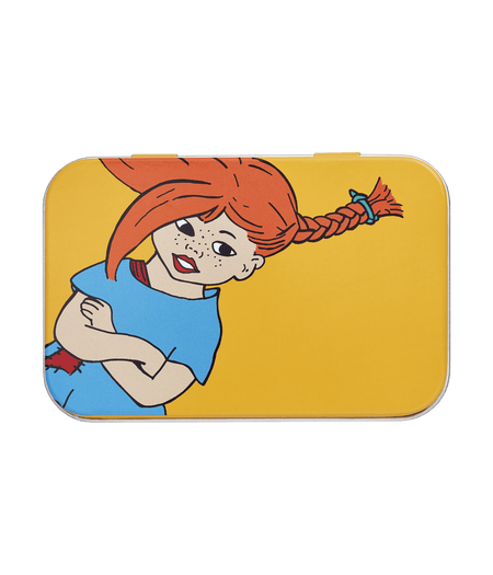 Pippi Langstrømpe dåse 10 x 6,5 x 3 cm - Den stærkeste pige i verden - Dsignhouse