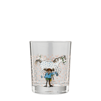 Pippi Langstrømpe glas 2 dl - Pippi og hesten - Dsignhouse