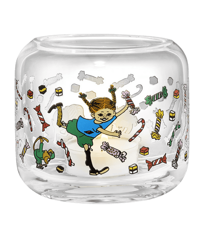 Pippi Langstrømpe lysestage Slik 8cm - Dsignhouse