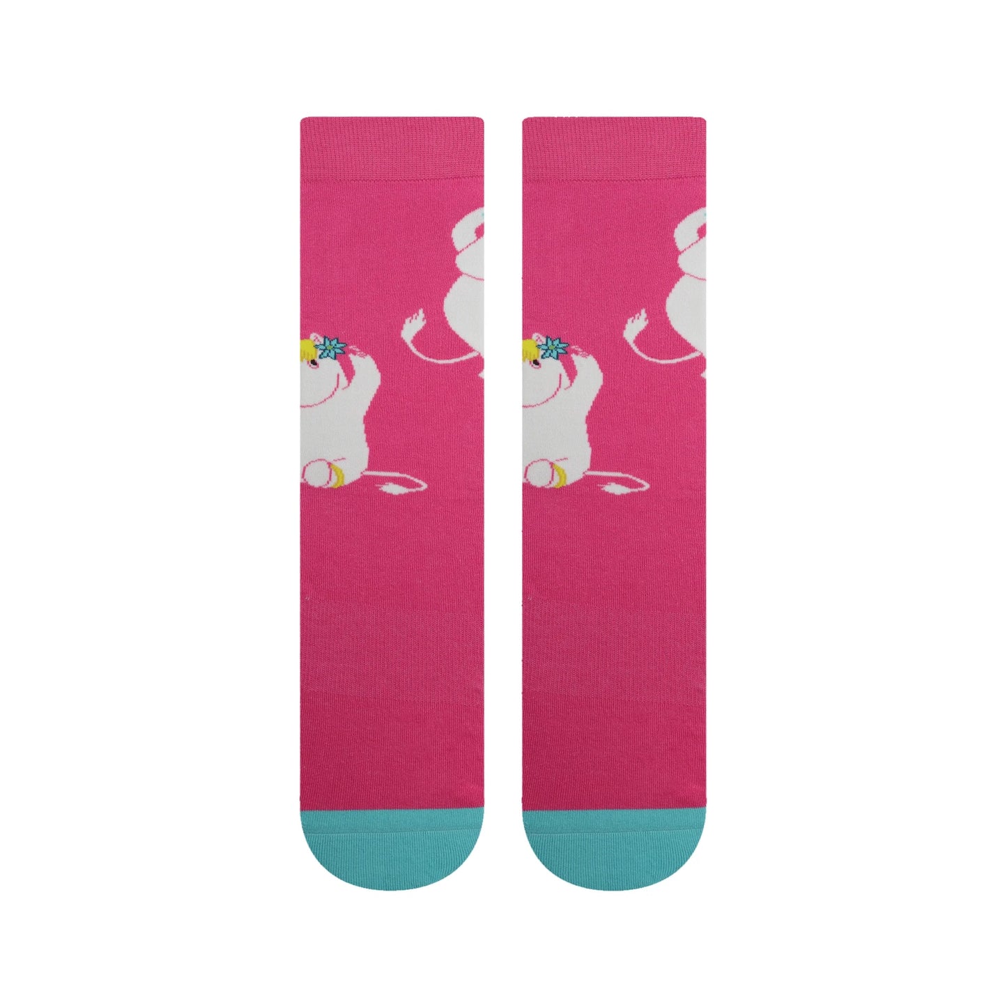 The Mumintrolls Nvrlnd Socks, Snork Miss, Pink Crew