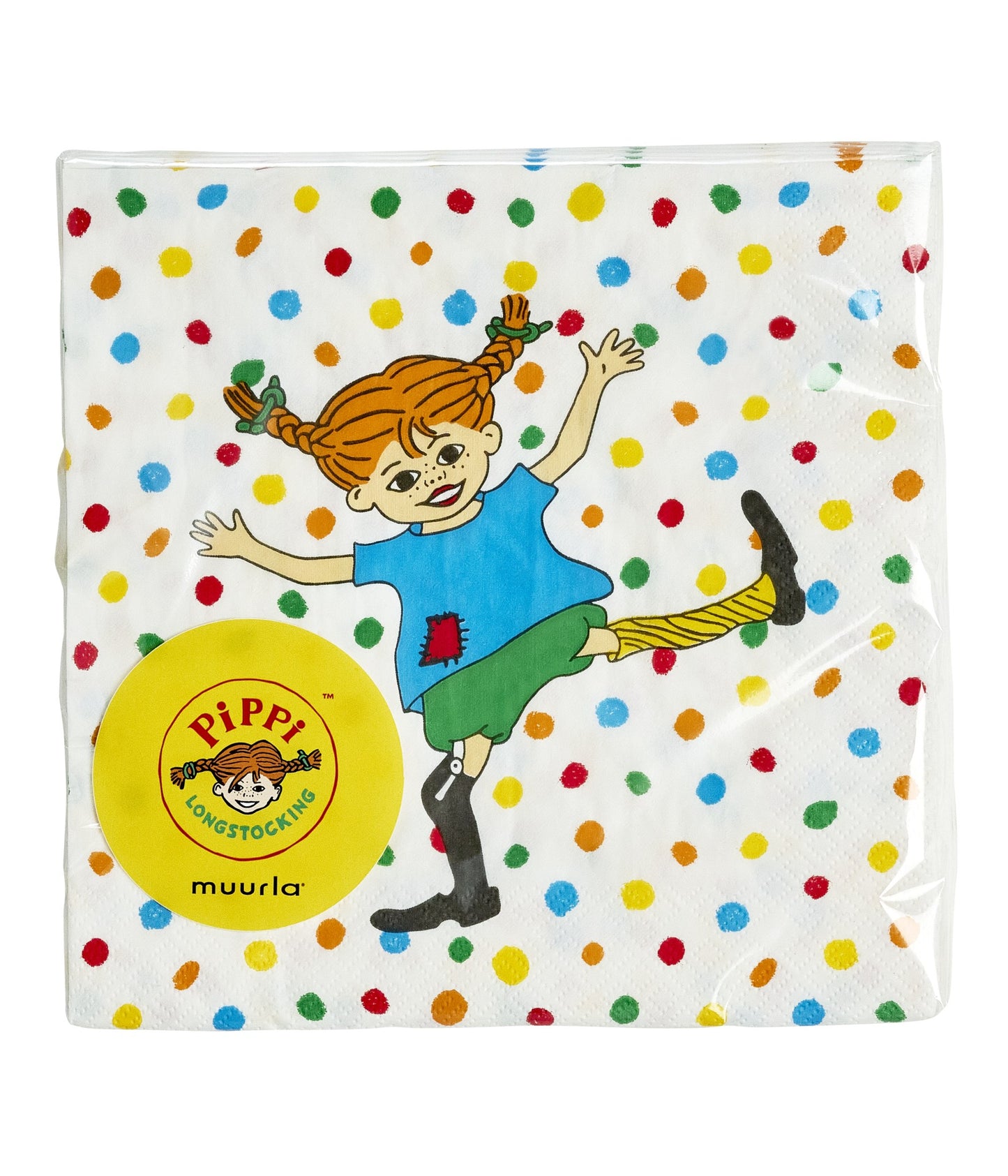 Pippi Longstocking Napkins, Hoppsan, 33cm