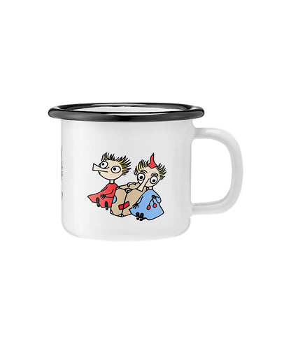 The Moomins Enamel mug 1.5 dl, Thingumy &amp; Bob