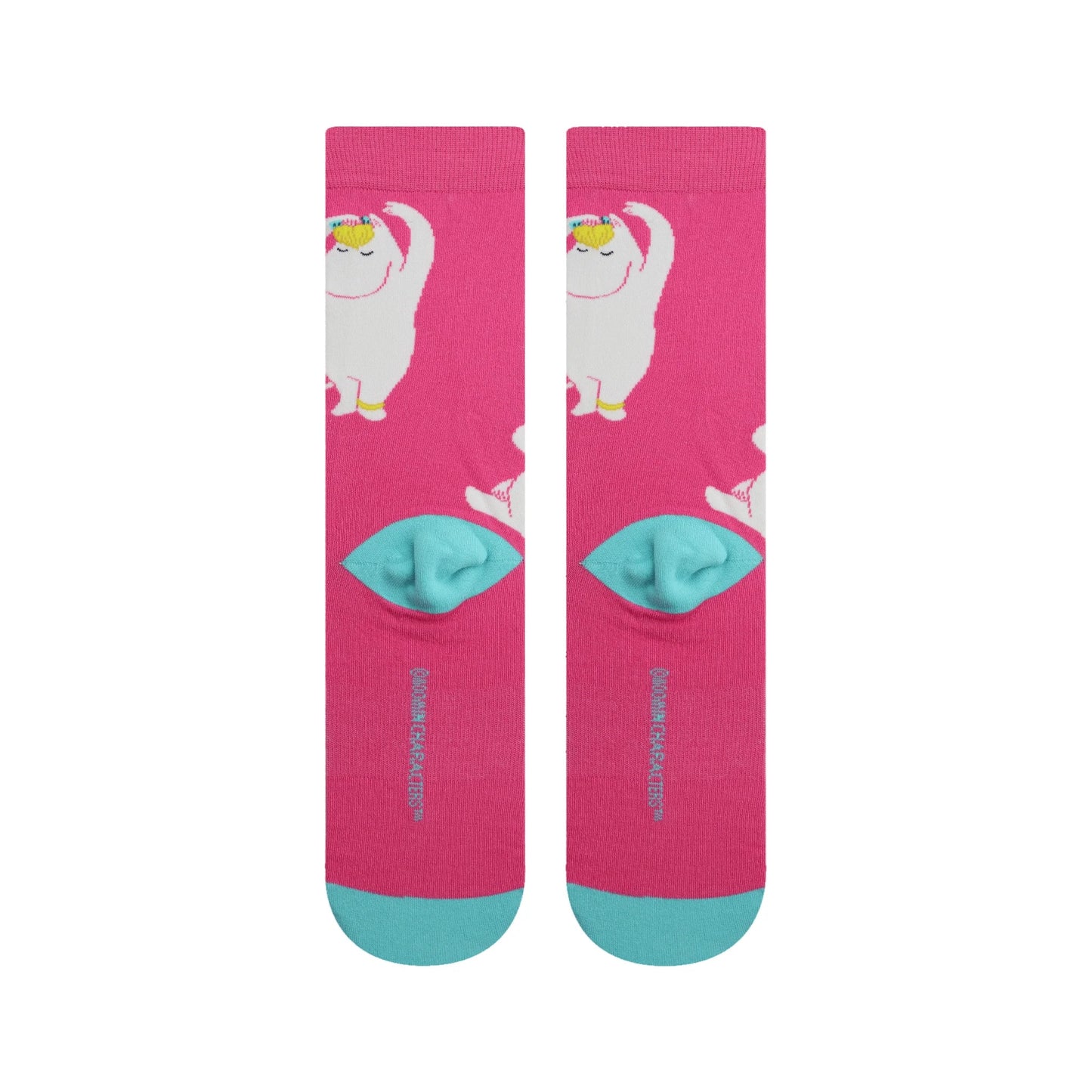 The Moomintrolls Nvrlnd Socks, Snork Miss, Pink Crew