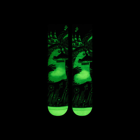 The Moomintrolls Nvrlnd Socks, Groke Glow - Pair