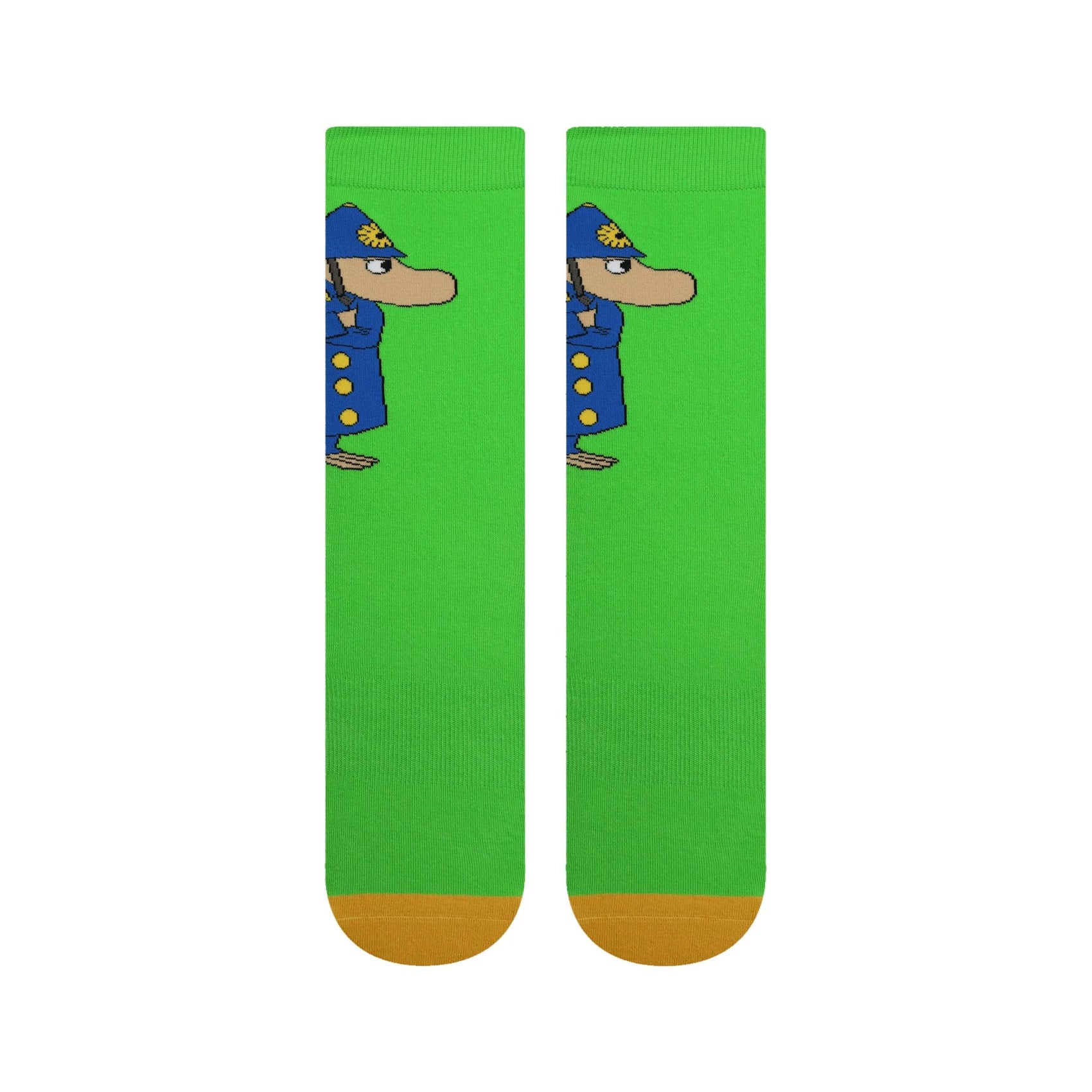The Mumintrolls Nvrlnd Socks, Hemulen Green