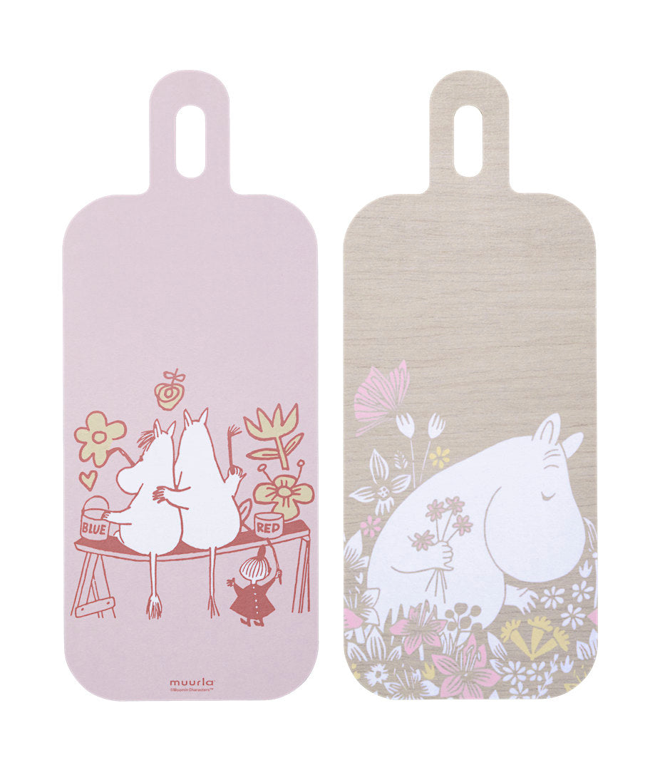 The Moomins cutting board 13x33cm, Blomstereng
