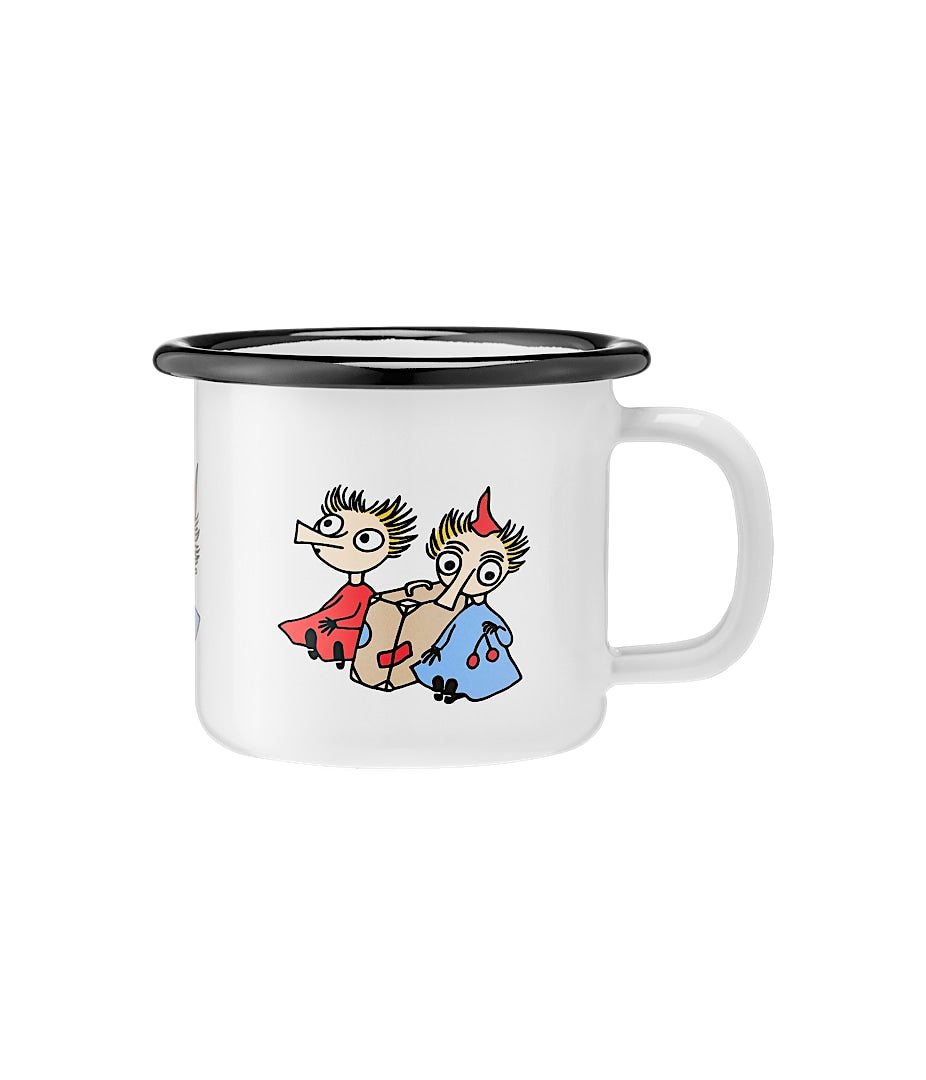The Moomins Enamel mug 1.5 dl, Thingumy &amp; Bob