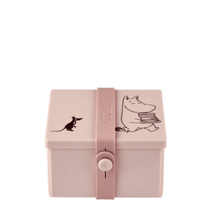 Mumitroldene Lunch Box 02, firkantet, delicat pink - Dsignhouse
