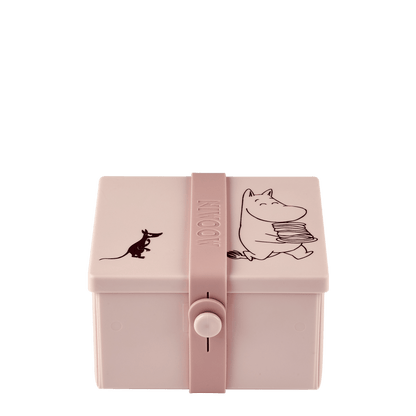 Mumitroldene Lunch Box 02, firkantet, delicat pink - Dsignhouse
