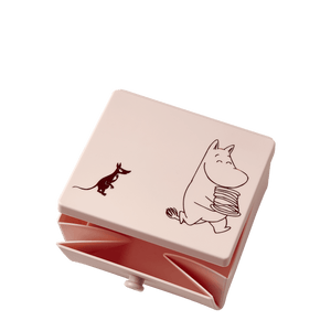Mumitroldene Lunch Box 02, firkantet, delicat pink - Dsignhouse
