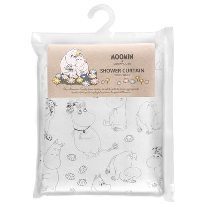 Mumitroldene badeforhæng 180x200 White valley - Dsignhouse