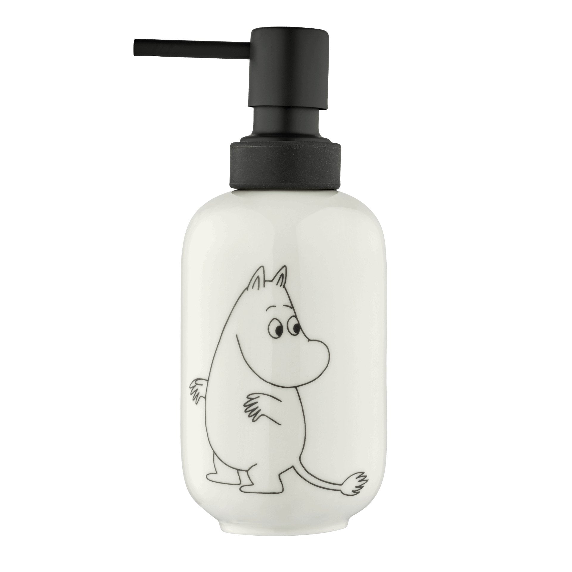 Mumitroldene sæbedispenser 350ml. Valley white - A-grade porcelæn/keramik - Dsignhouse