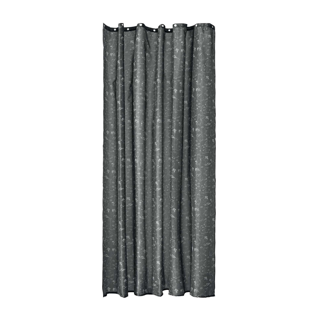 Mumitroldene badeforhæng 180x200 Shadow black - Dsignhouse
