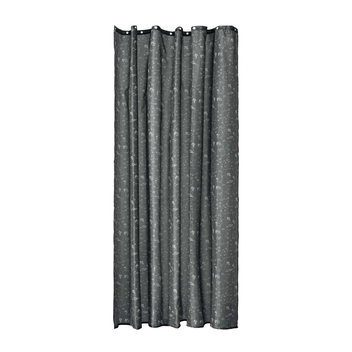 Mumitroldene badeforhæng 180x200 Shadow black - Dsignhouse