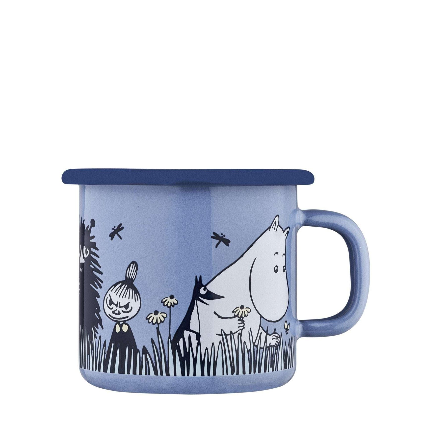 The Moomins enamel mug 2.5dl In the garden, Friends
