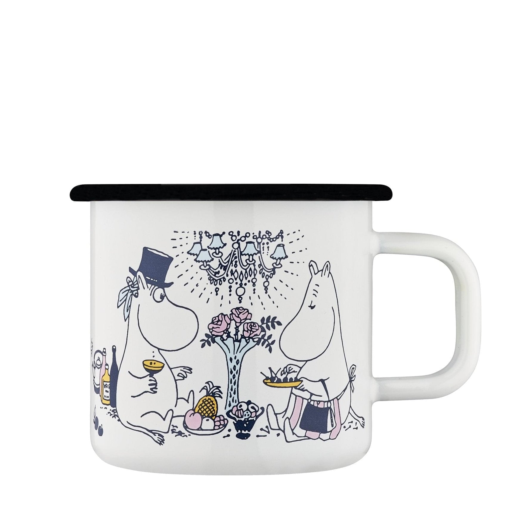 The Moomins enamel mug 3.7dl Date Night
