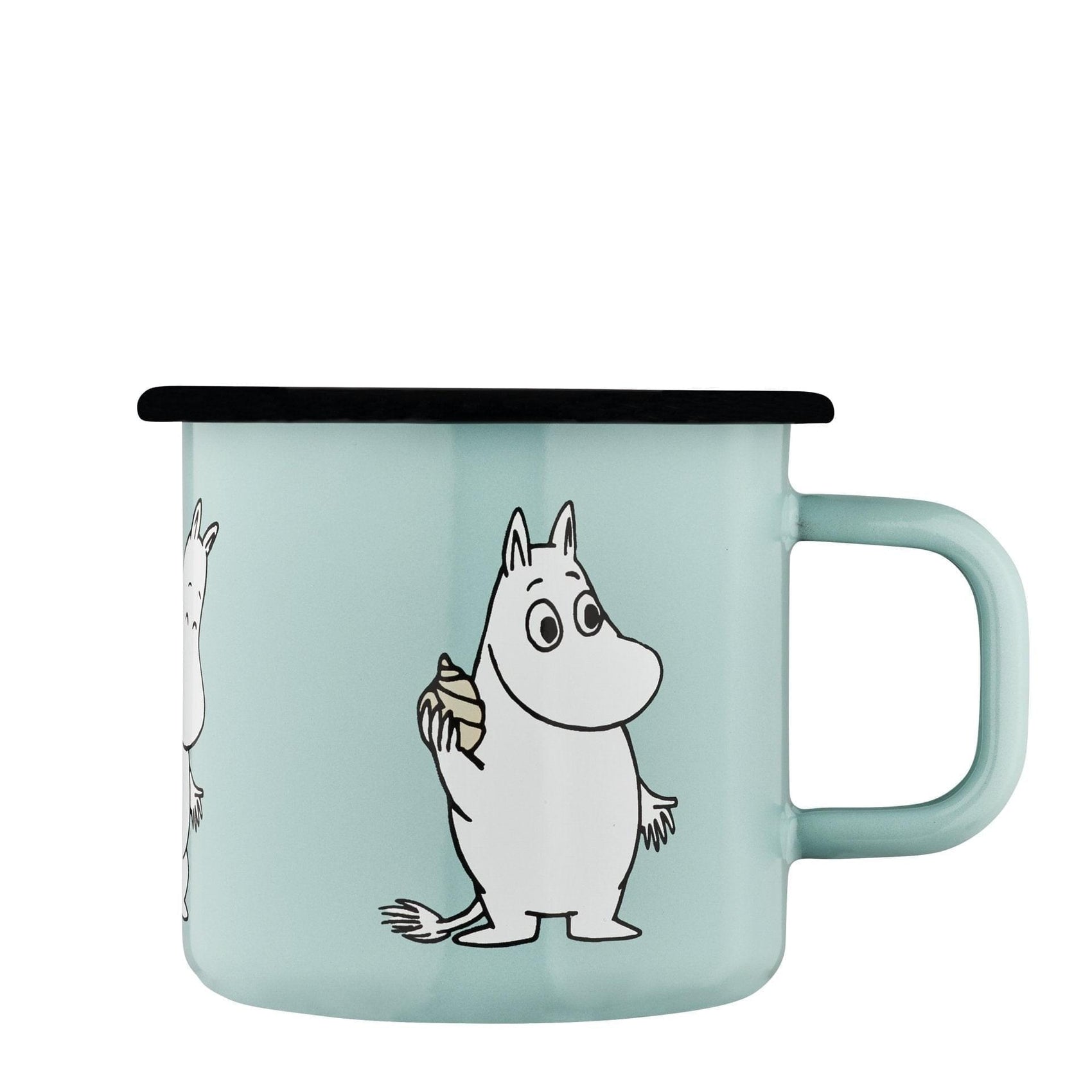 The Moomins enamel mug 3.7dl Retro, mint