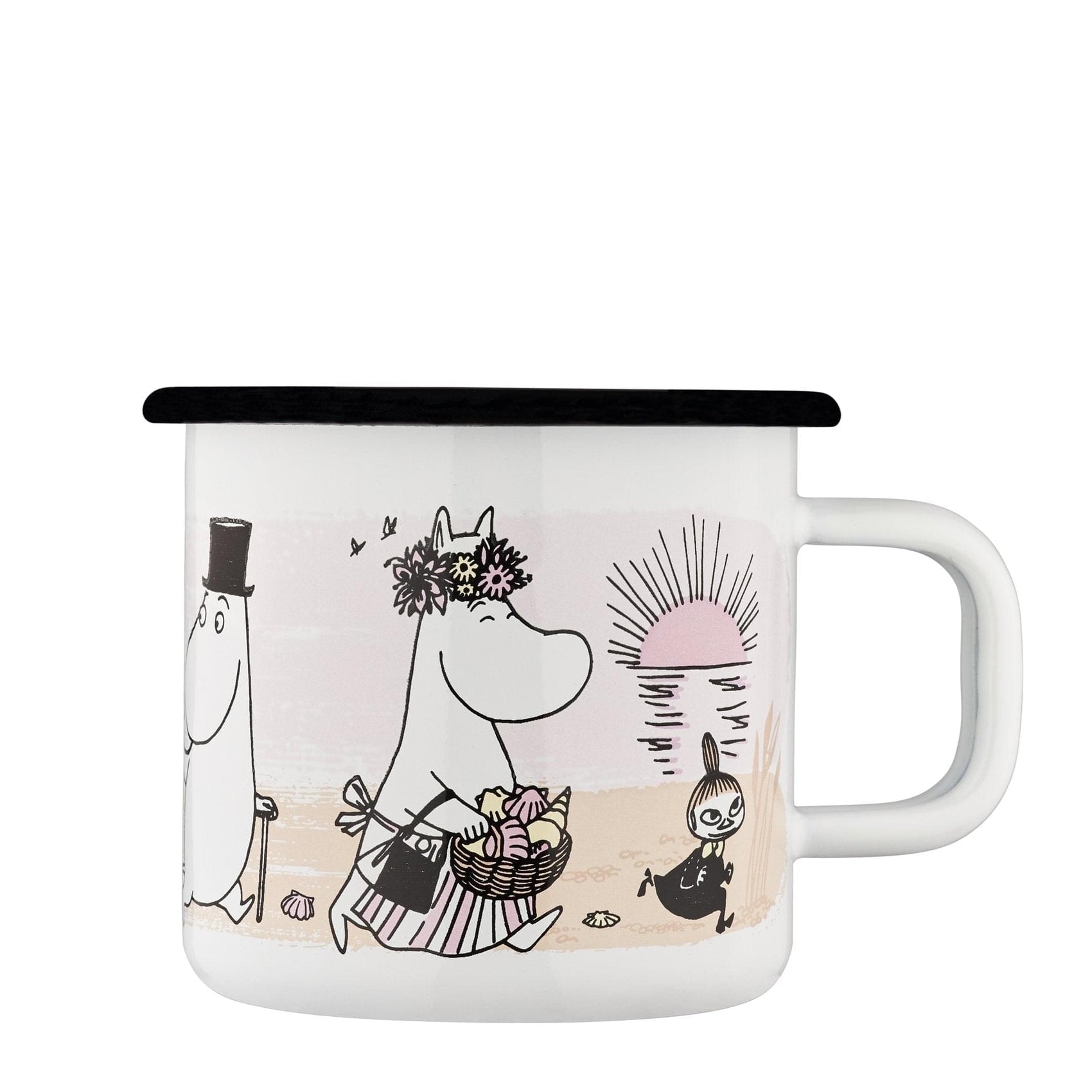 The Moomins enamel mug 3.7dl Stranden