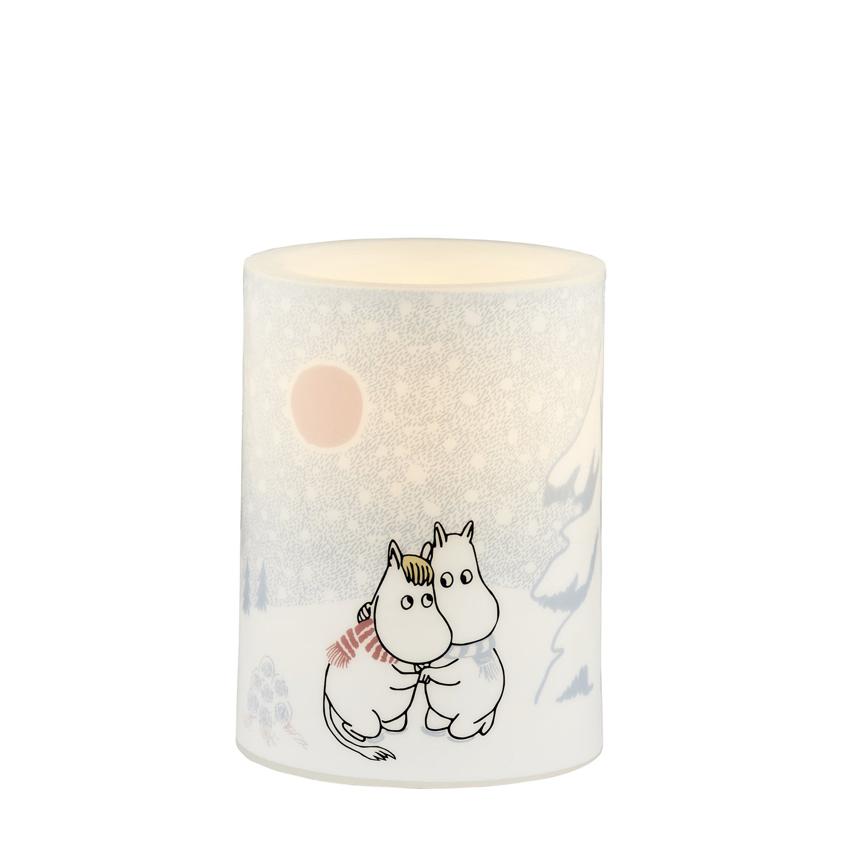 The Moomins LED light 10cm Let it snow
