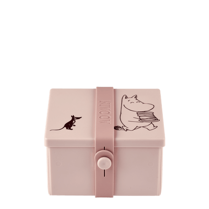 Mumitroldene Lunch Box 02, firkantet, delicat pink - Dsignhouse