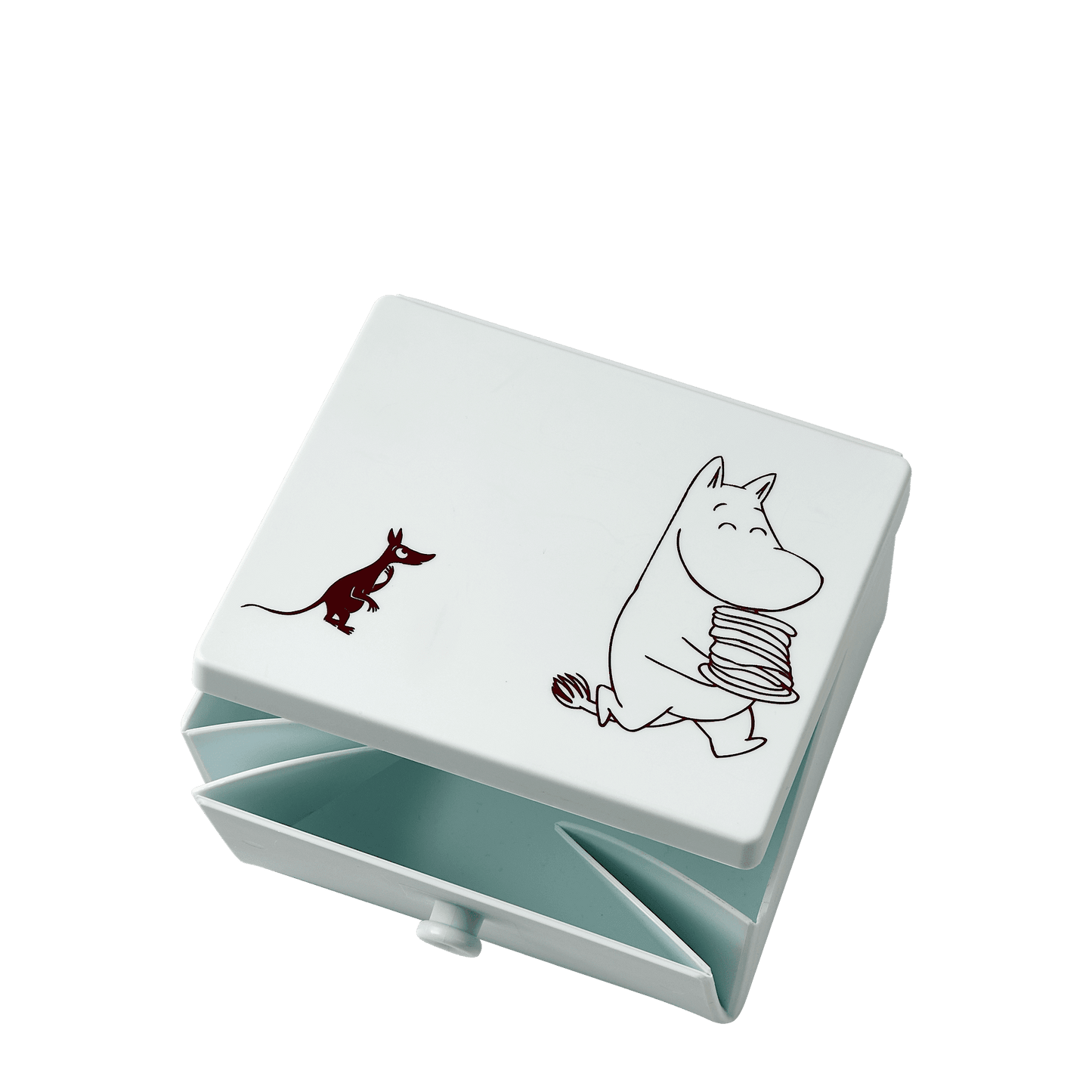 Mumitroldene Lunch Box 02, firkantet, morning mist - Dsignhouse