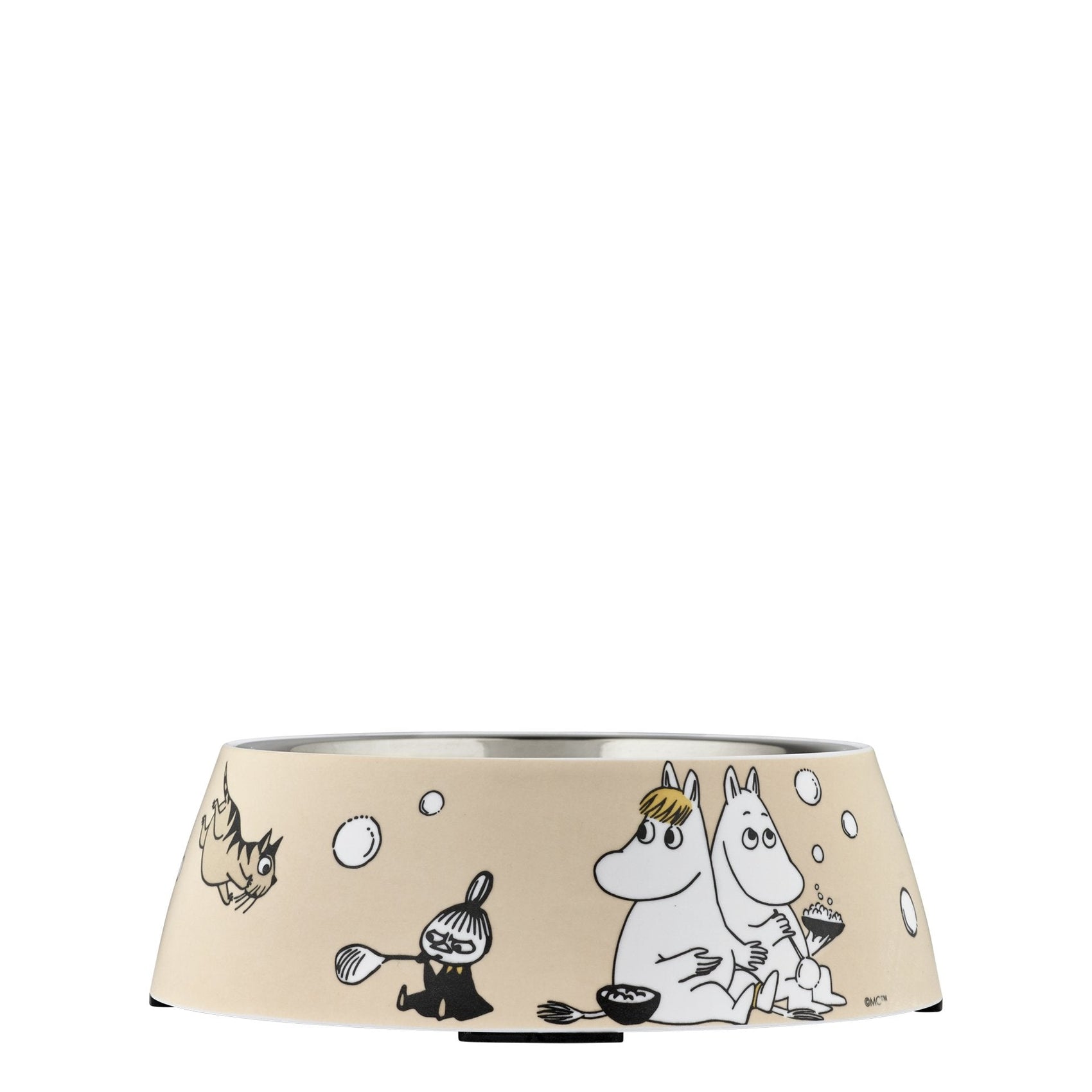 Moomin food bowl PETS M, beige