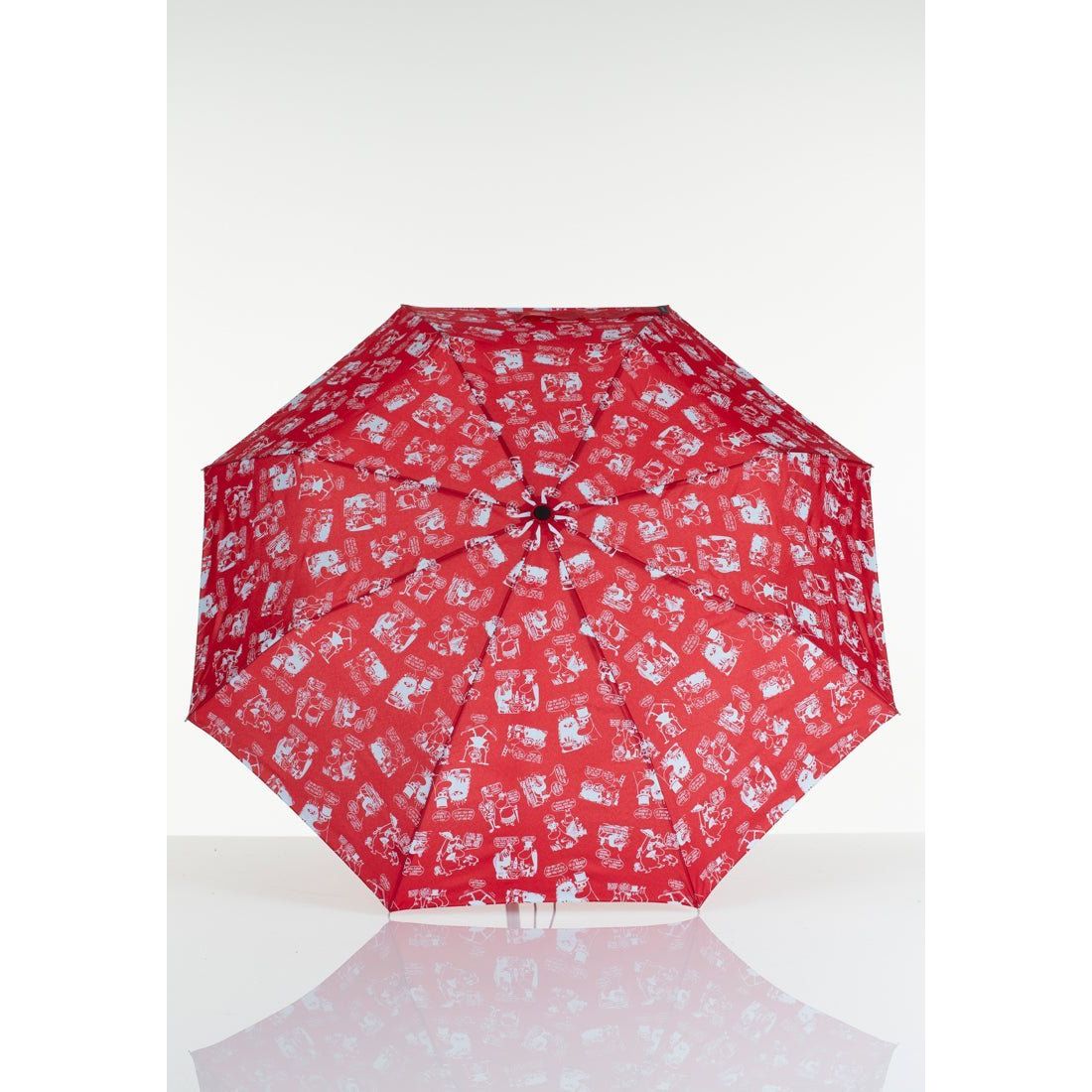The Moomins umbrella 100cm "Garden" Red