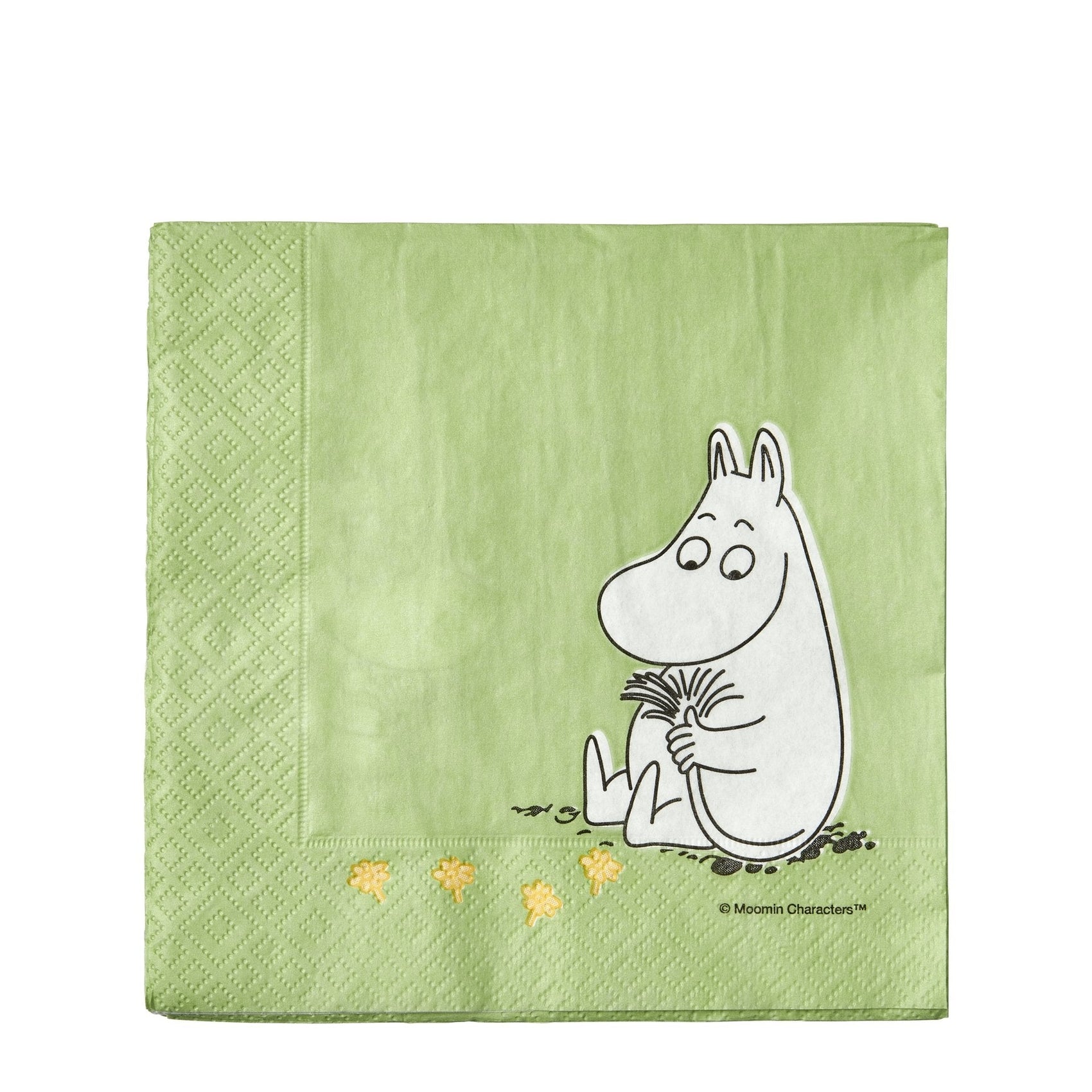 The Moomintroll napkin 33cm "The Moomintroll" Green 20 pcs