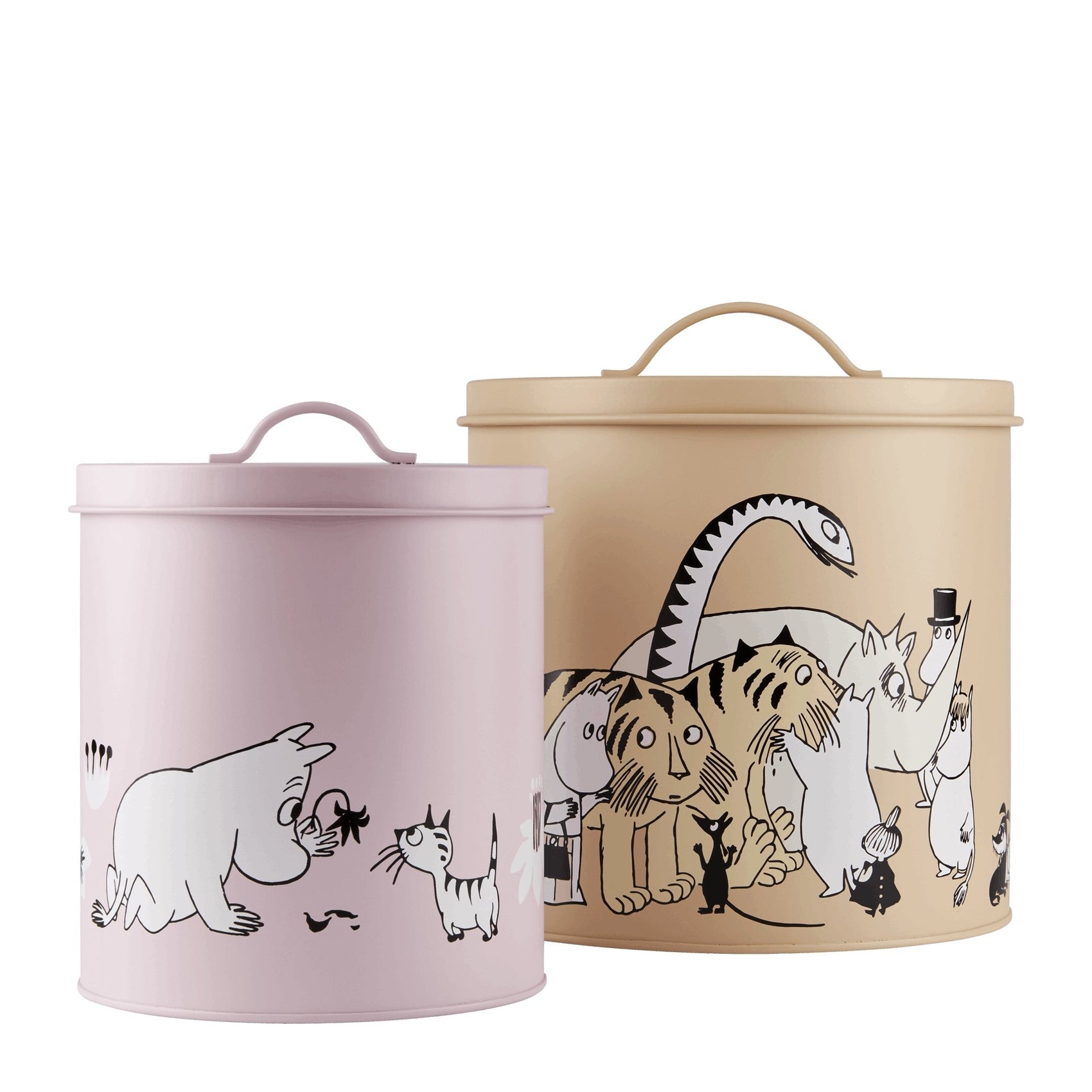 The Moomins tin can, PETS set of 2