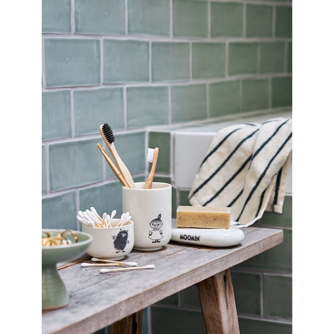 Mumitroldene vatpindekrus Valley White - A-grade porcelæn/keramik - Låg i silikone - Dsignhouse